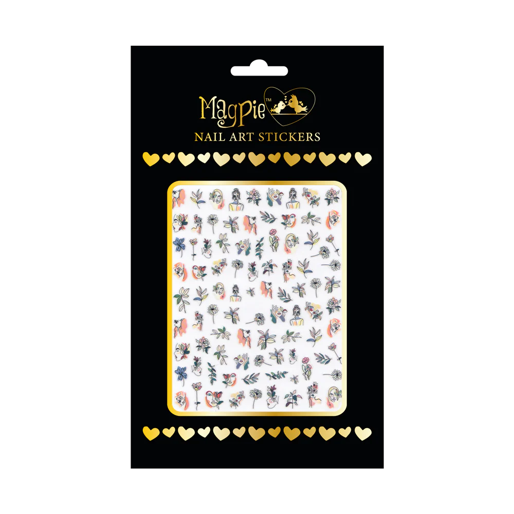 Sticker #68- Modern Faces/ Floral