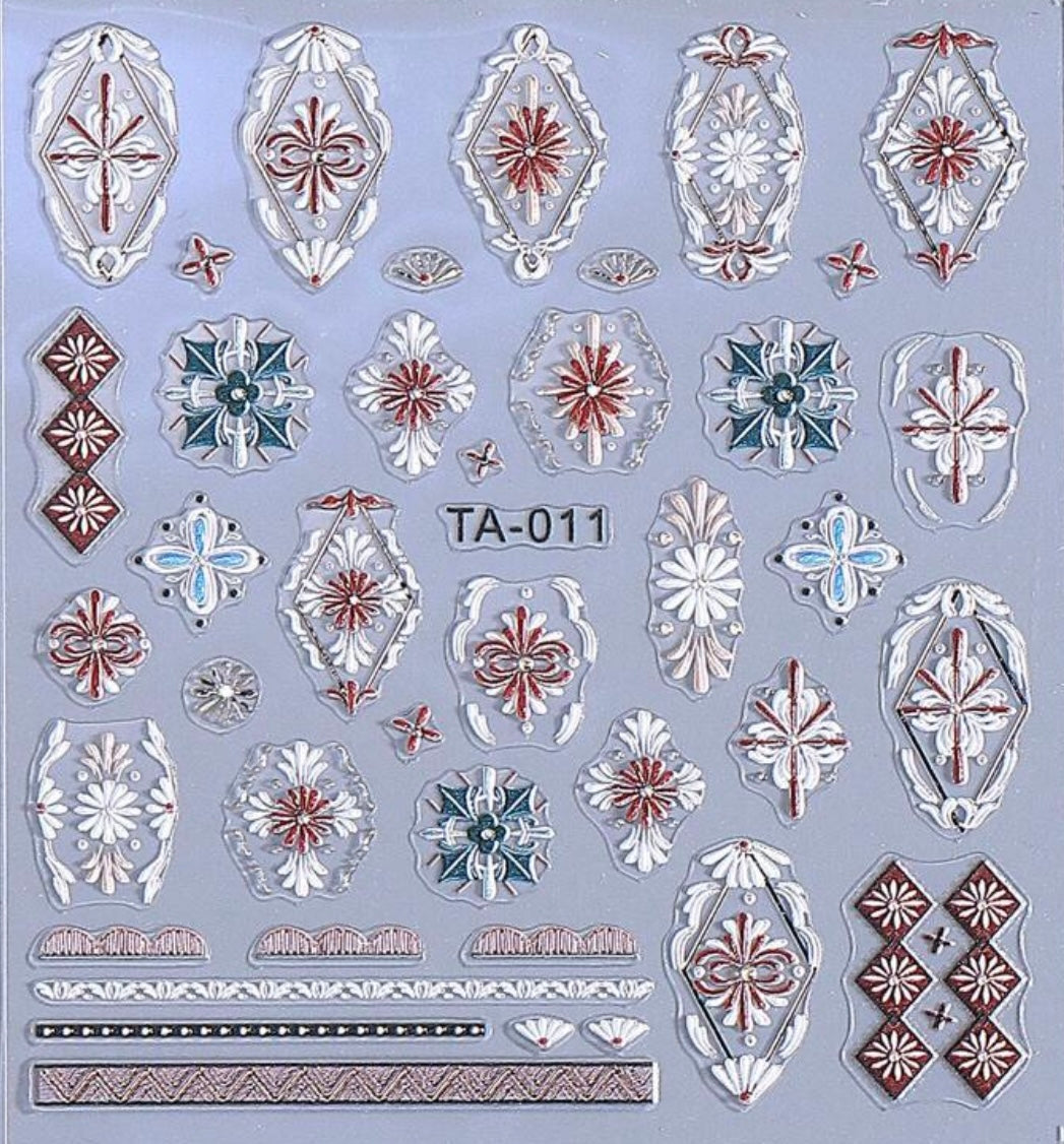 Bohemian Flowers Stickers