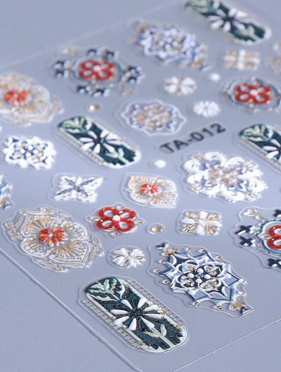Bohemian Flowers Stickers