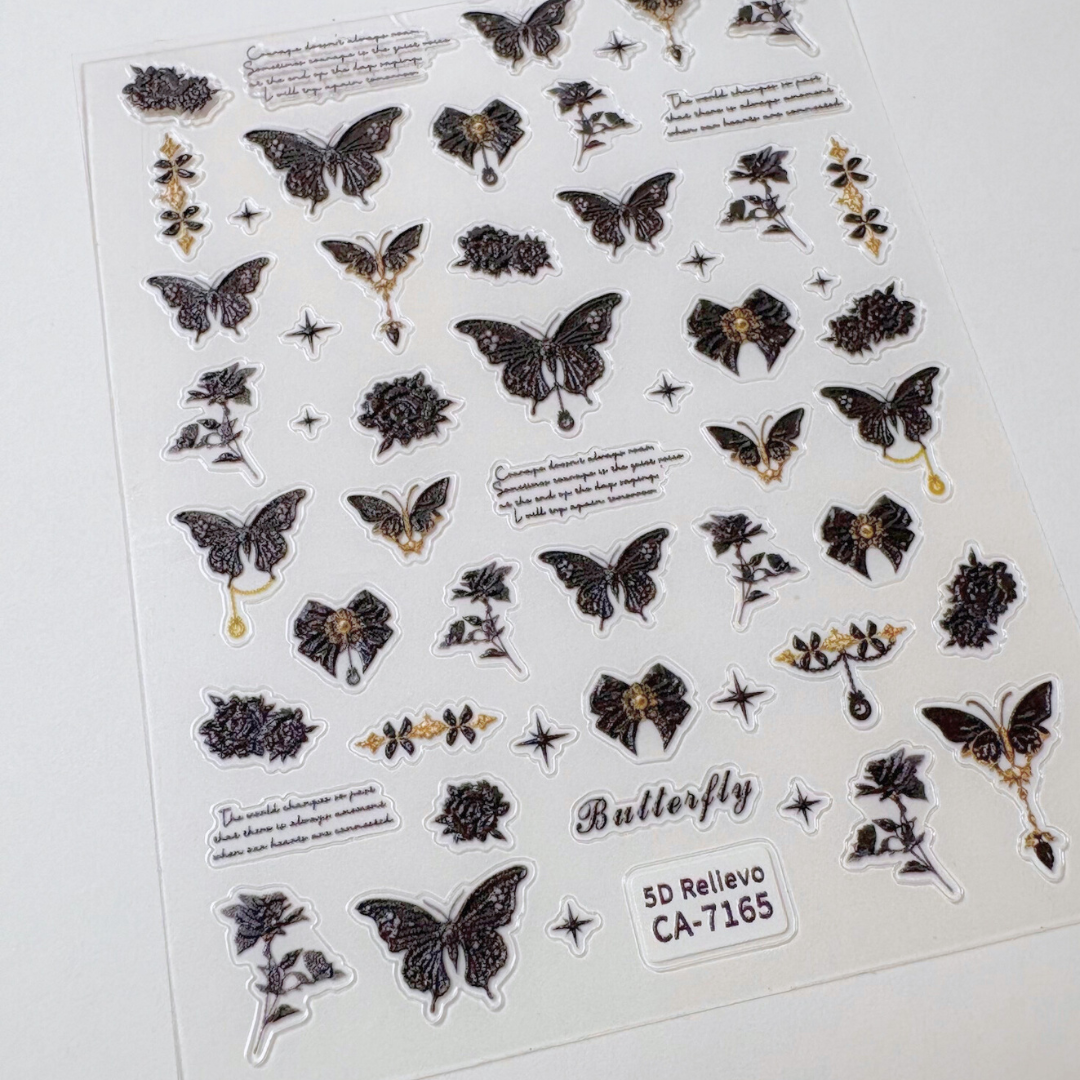 Gothic Butterfly Stickers