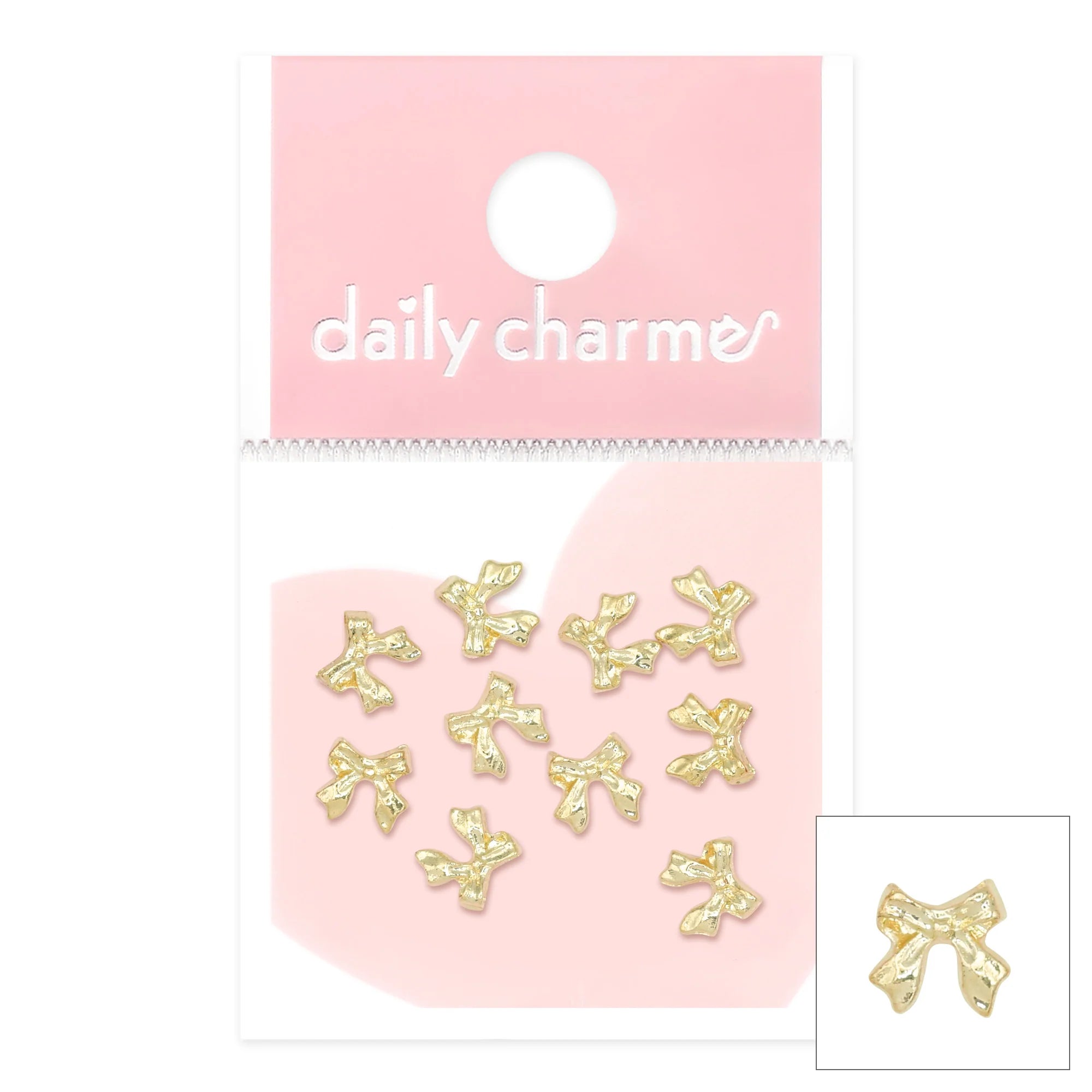 Mini Gold Ribbon Bows – The Essential Nail Supply