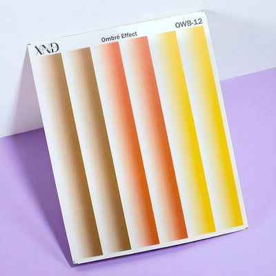 XND Products 2D Nail Decal OWB-12 Nail Water Decal – French Ombré Effect Strip | Seamless Gradient Design
