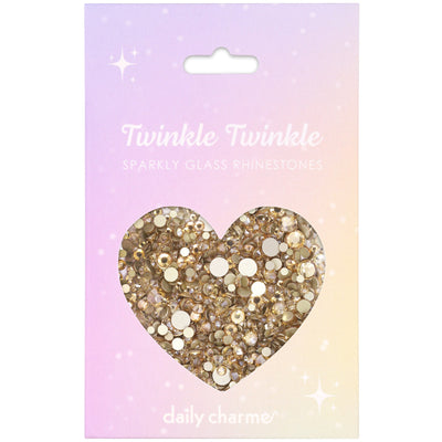 Twinkle Twinkle Round Flatback Rhinestone Mix / Golden Shadow