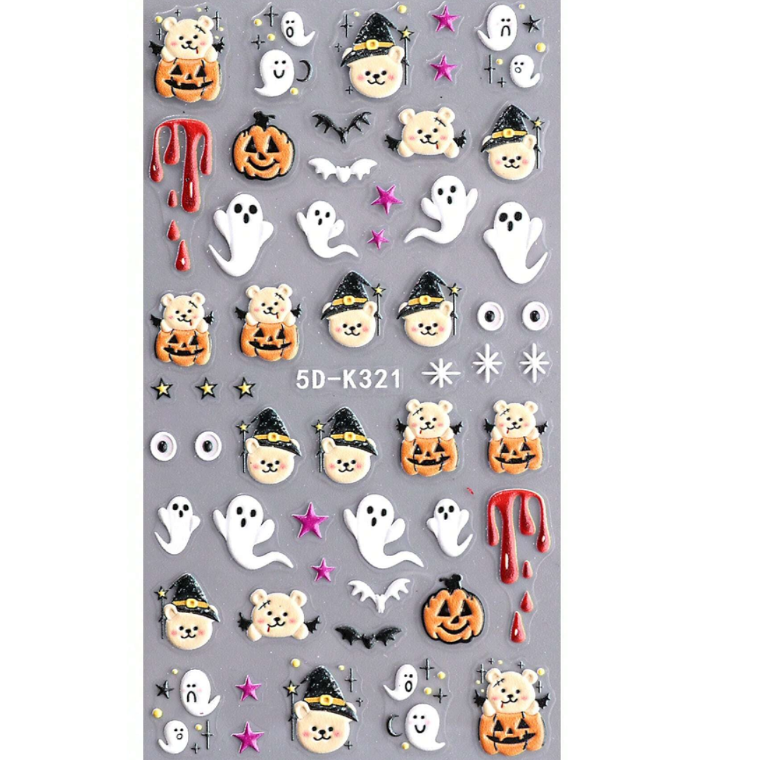 A Beary Happy Halloween Stickers