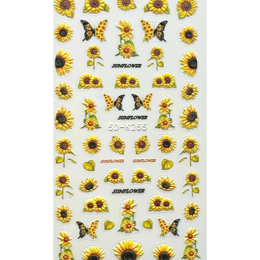 5D Sunflower Stickers - Bright