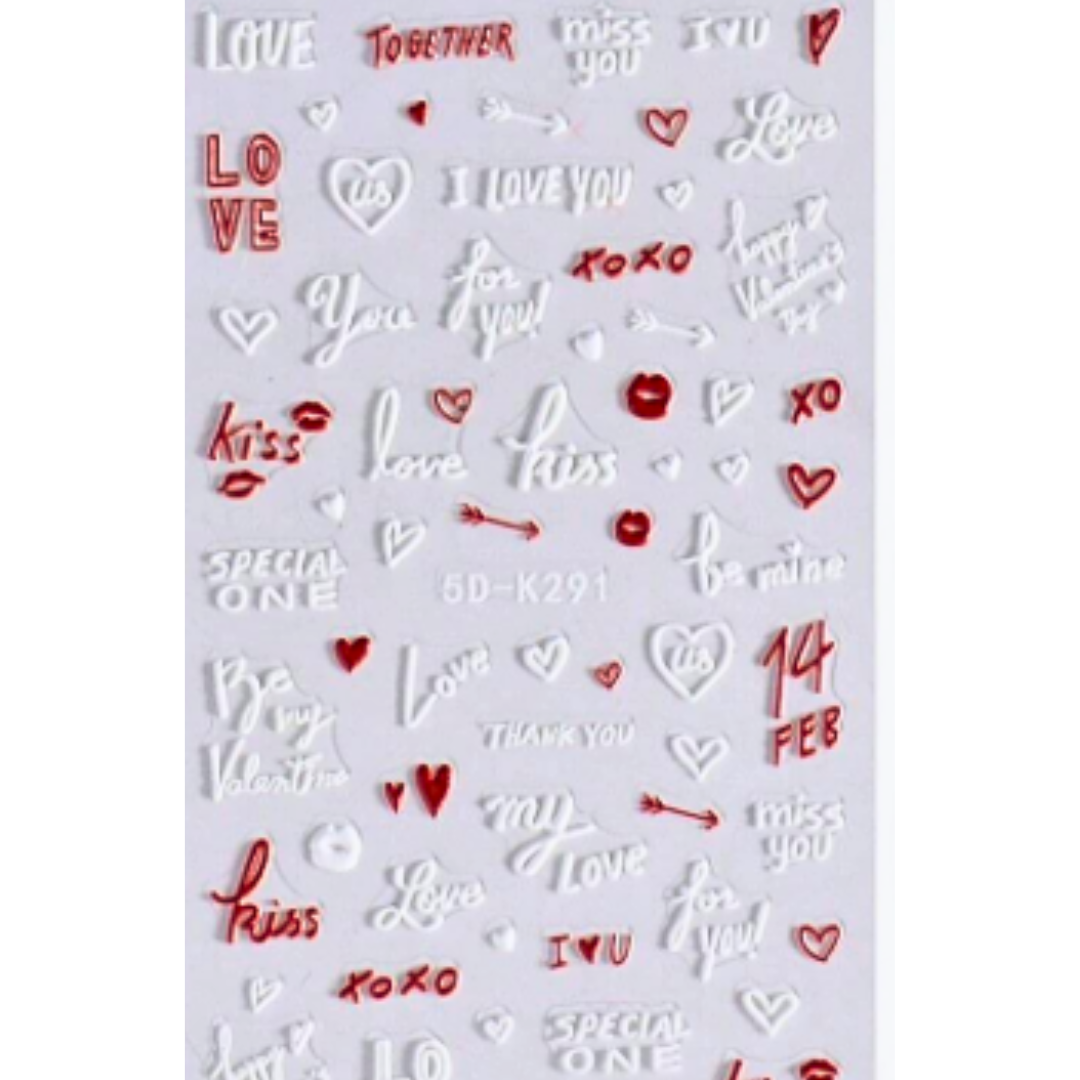 Valentines Day Word Sticker