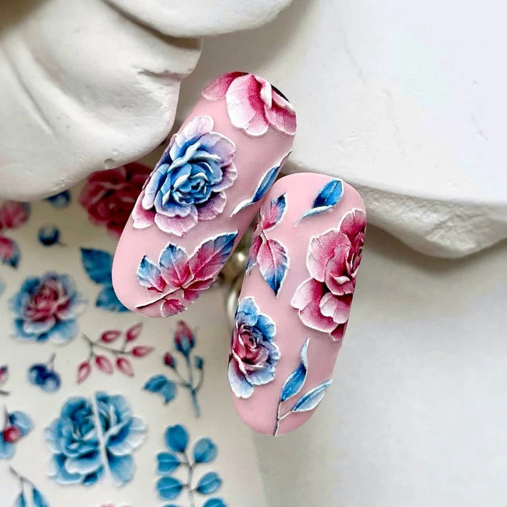 TM-1153 / Nail Decal 2D / Roses