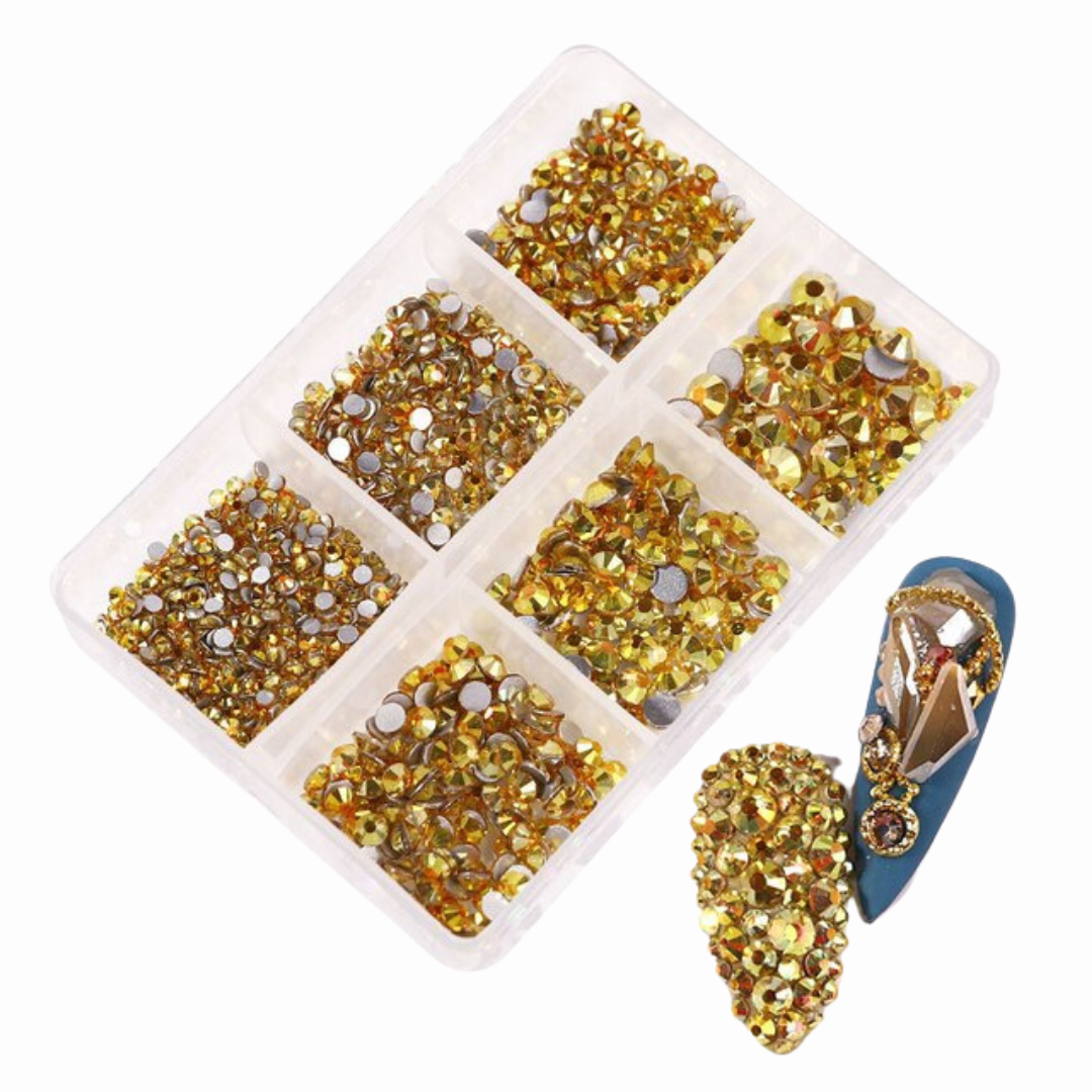 Yellow AB Rhinestone Pack