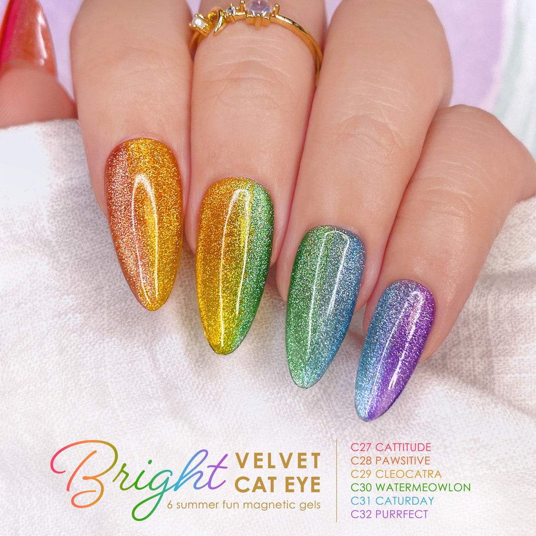 Charme Gel Cat Eye C29 Cleocatra - Golden Yellow Magnetic Polish