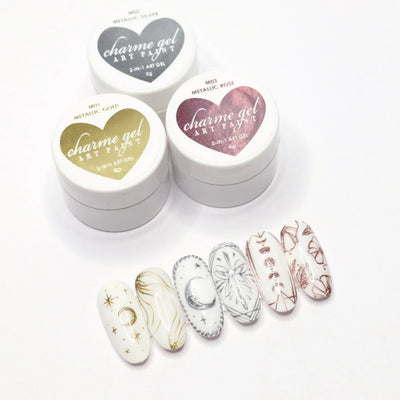 Charme Gel Art Paint / M02 Metallic Silver