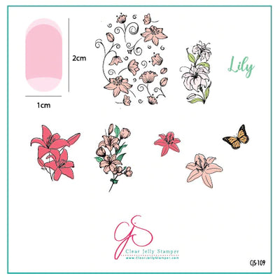 Lovely Lilies (CjS-109) Steel Stamping Plate