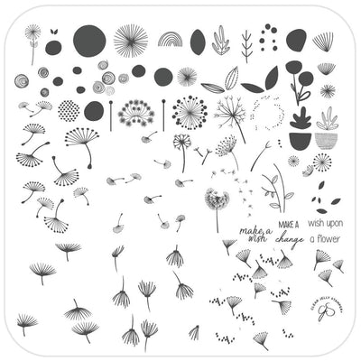 Wish Upon a Flower (CjS-155) Steel Stamping Plate