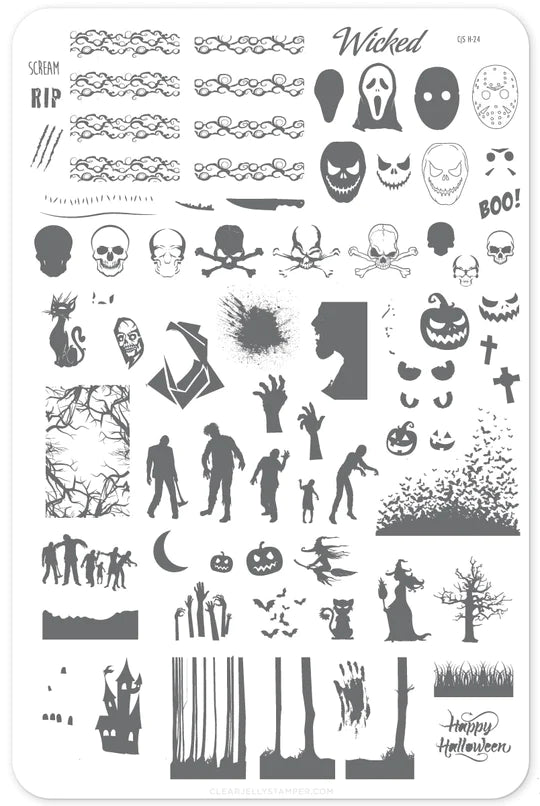 Wicked Halloween (CjS-H-24) Steel Stamping Plate