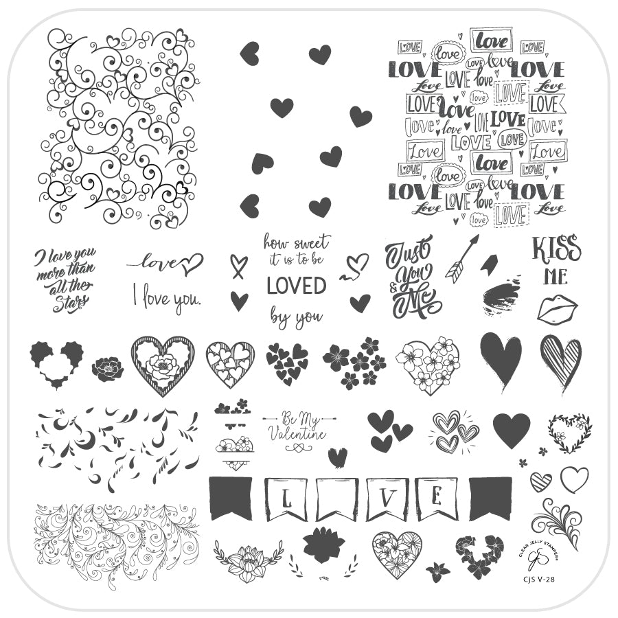 How Sweet it is to be Loved by You (CjS-V28) Steel Stamping Plate