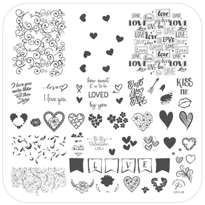 How Sweet it is to be Loved by You (CjS-V28) Steel Stamping Plate