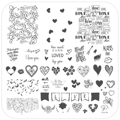 How Sweet it is to be Loved by You (CjSV-28) Steel Stamping Plate