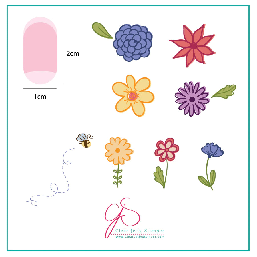 Petals on Point (CjS-65) Steel Stamping Plate