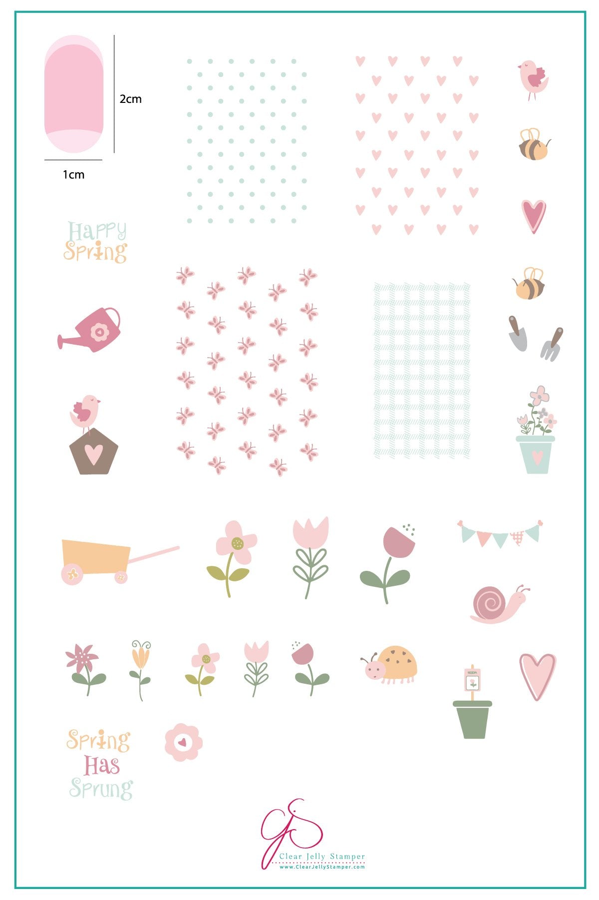 Spring Has Sprung – (CjSH-17) Steel Stamping Plate