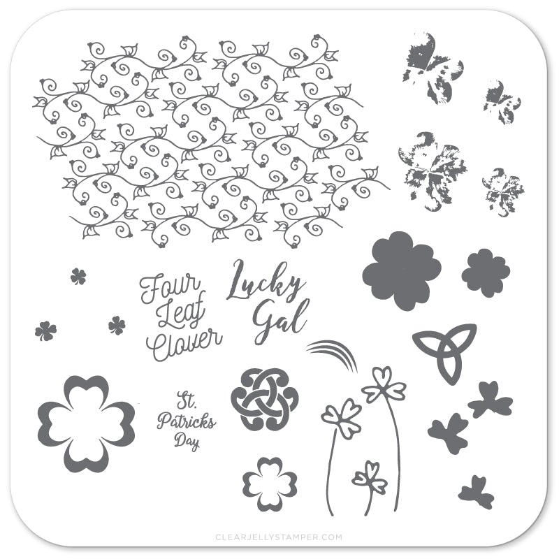 Four Leaf Clover (CjSH-18) - Steel Stamping Plate