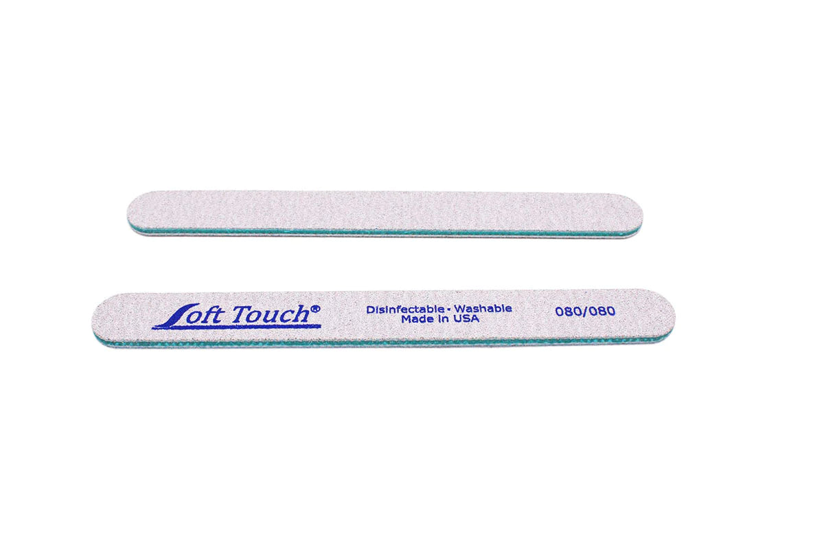 7" Zebra Cushion Nail File X-Coarse 080, 50 pk