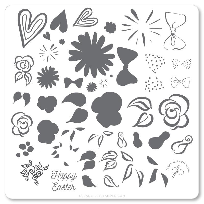 Easter Egg Dainty Decals (CjSH-54) Steel Stamping Plate
