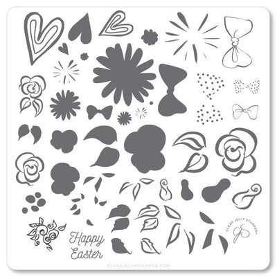 Easter Egg Dainty Decals (CjSH-54) Steel Stamping Plate