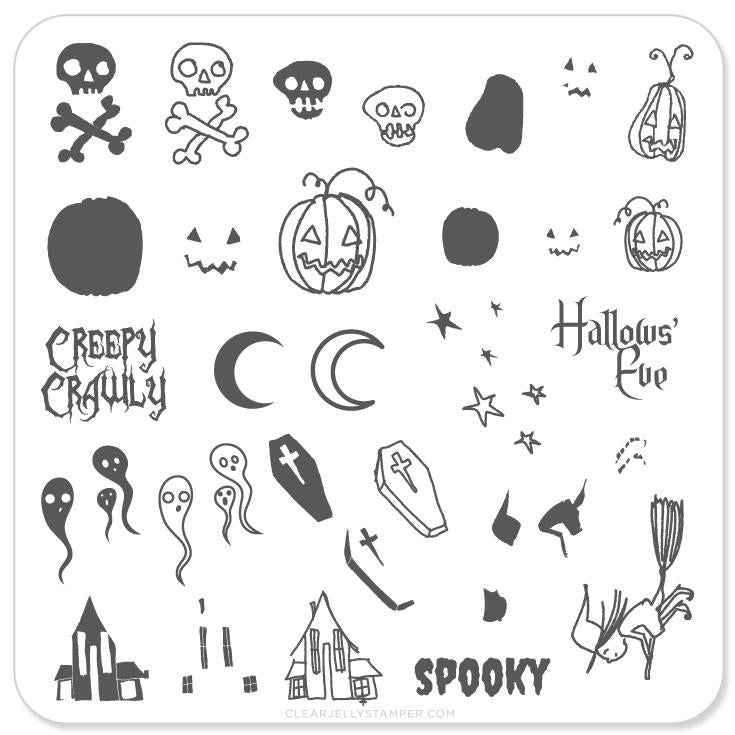 Spooky (CjS-H-05) - Steel Stamping Plate