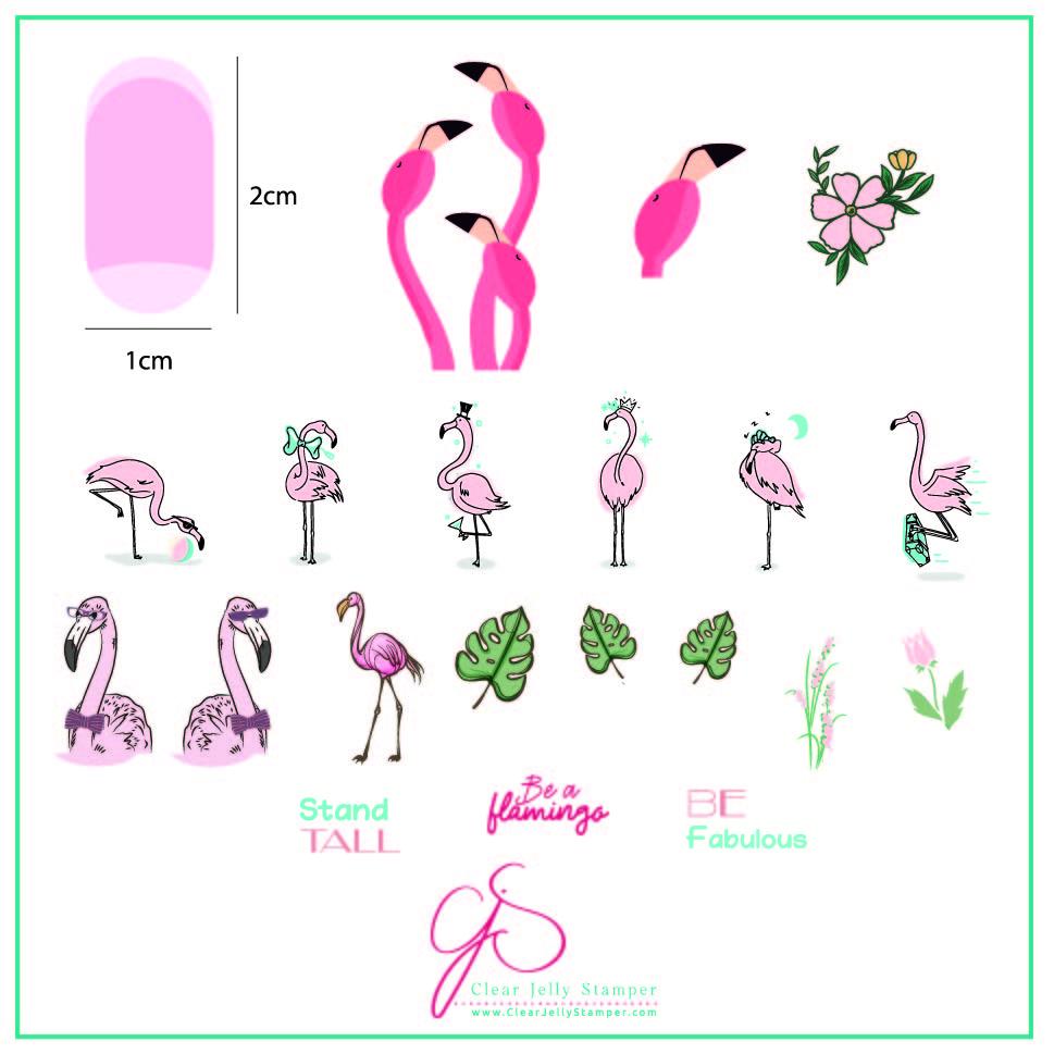 Lil Flamingo (CjS-93) Steel Stamping Plate