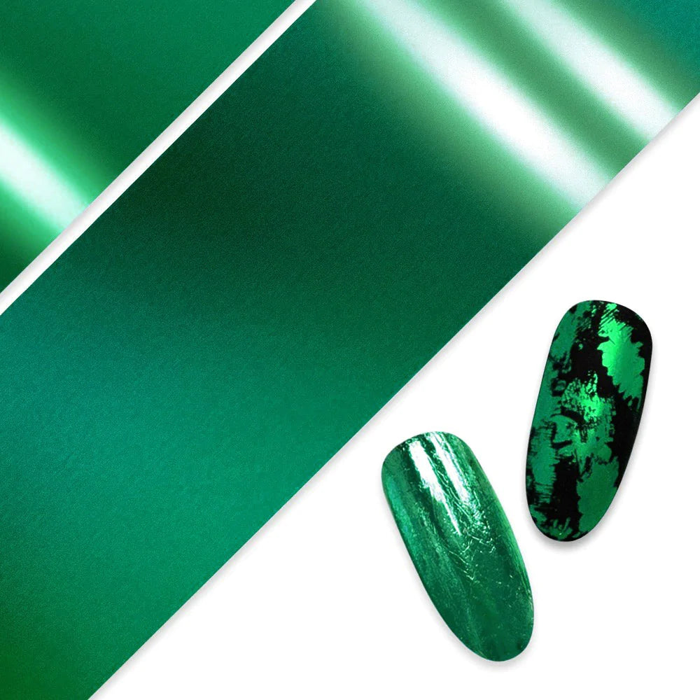 Nail Art Foil Paper / Emerald Green