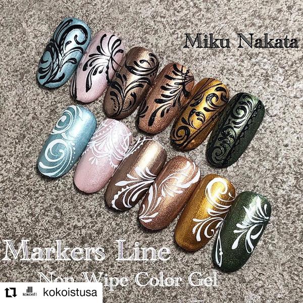 ML-2 Markers Line Non Wipe Color Gel Thick Black